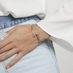 Bracelet Jonc Vivo Argent Oxyde De Zirconium -Fanny Boutique FABFBZW0X7 model0