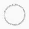Bracelet Vivian Maille Alternee 1/3 Argent Blanc 1 Bracelet Vivian Maille Alternee 1/3 Argent Blanc -Fanny Boutique FABHBW0227 master