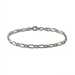 Bracelet Anilo Noircie Argent Blanc