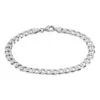 Bracelet Casper Maille Gourmette Argent Blanc -Fanny Boutique FABHBW0275 master