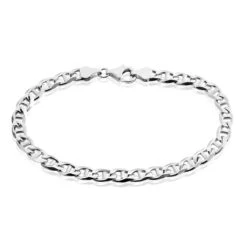 Bracelet Piato Marine Argent Blanc