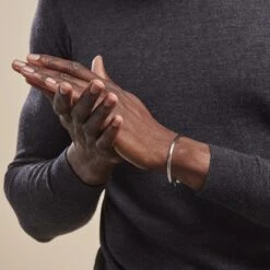 Bracelet Jonc Argent Stefaans 10 Bracelet Jonc Argent Stefaans -Fanny Boutique FABHBW0318 model0