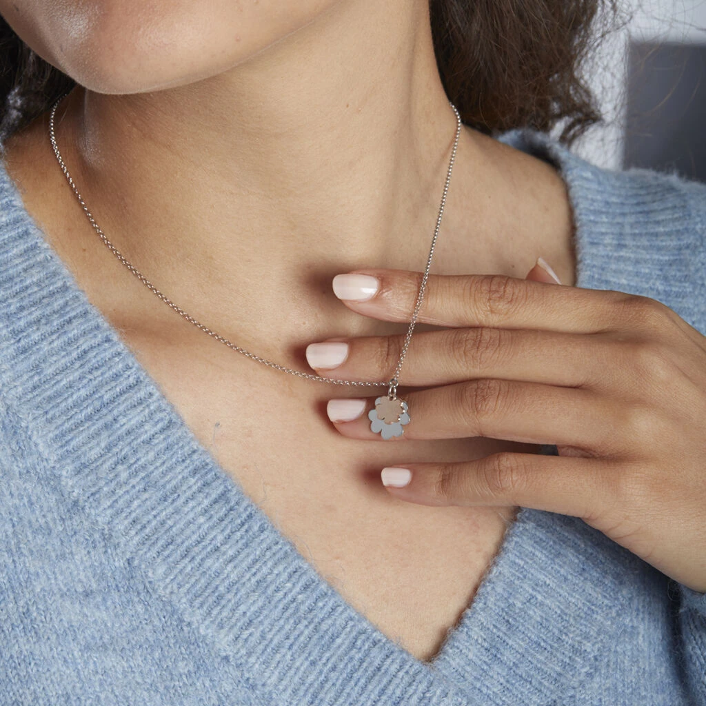 Collier Argent Bicolore Soio 6 Collier Argent Bicolore Soio – Image 4