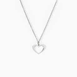 Collier Cosima Argent Blanc -Fanny Boutique FACFBW005A view1