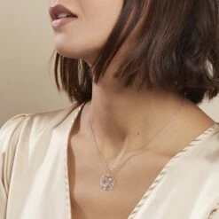 Collier Hita Argent Blanc -Fanny Boutique FACFBW00CA model0