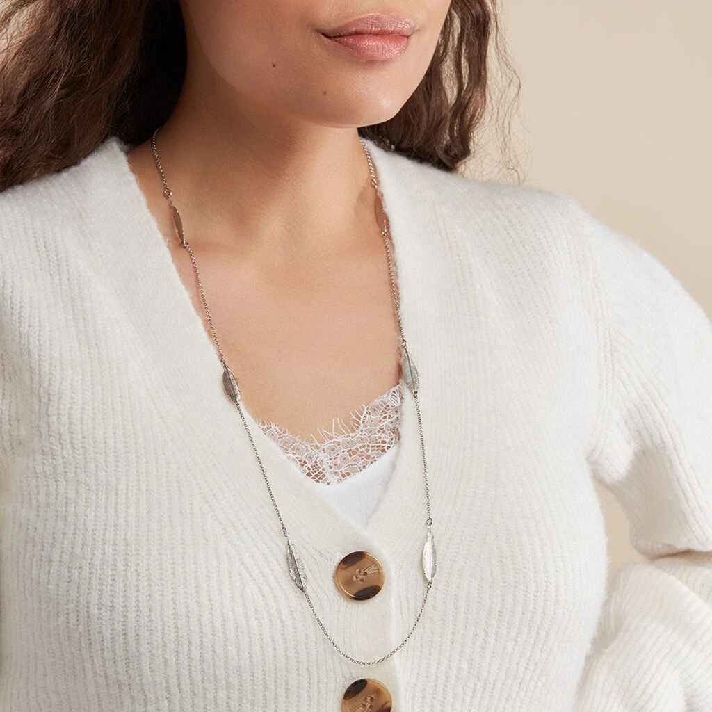 Collier Sautoir Euriell Argent Blanc 6 Collier Sautoir Euriell Argent Blanc – Image 4