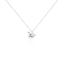 Collier Pila Argent Blanc