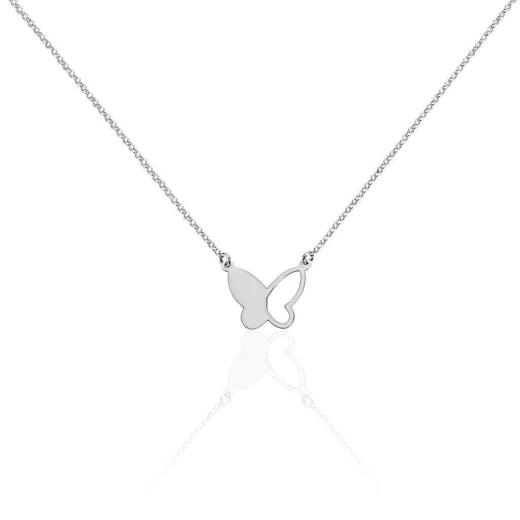 Collier Maria Argent Blanc 3 Collier Maria Argent Blanc