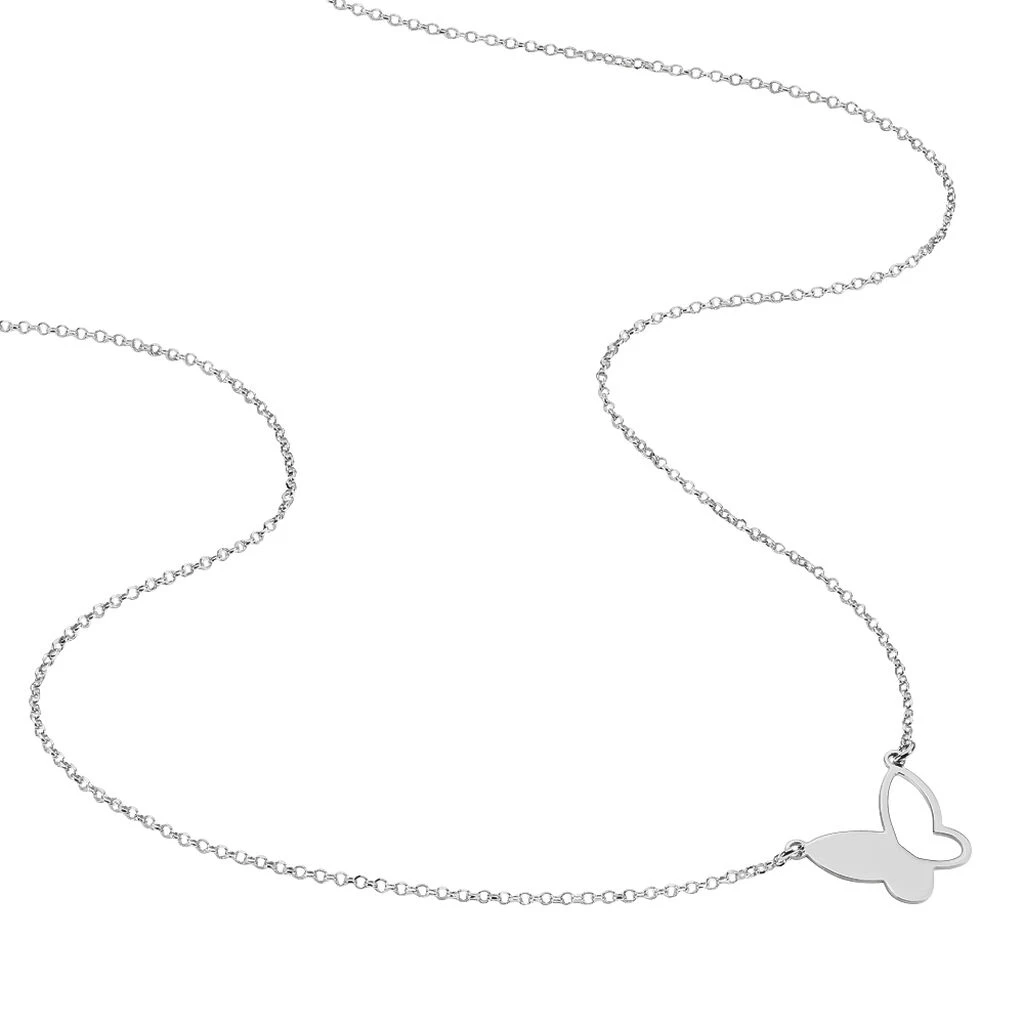 Collier Maria Argent Blanc 4 Collier Maria Argent Blanc – Image 2