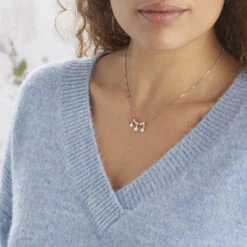 Collier Argent Blanc Olie -Fanny Boutique FACFBW019Q model0