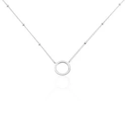 Collier Argent Blanc Cari
