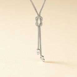 Collier Deauville Argent Blanc -Fanny Boutique FACFBW0871 view2