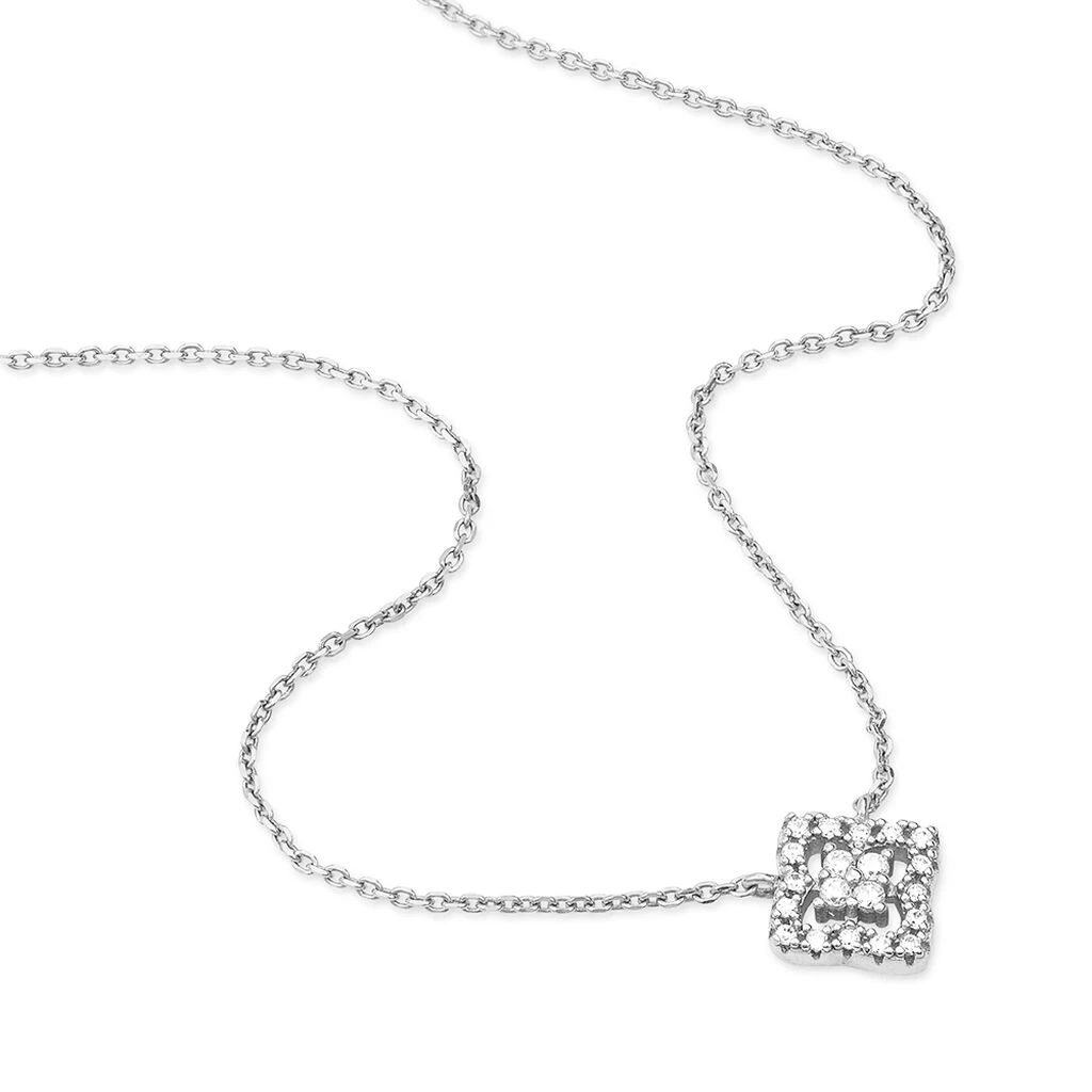 Collier Abigail Argent Blanc Oxyde De Zirconium 4 Collier Abigail Argent Blanc Oxyde De Zirconium – Image 2