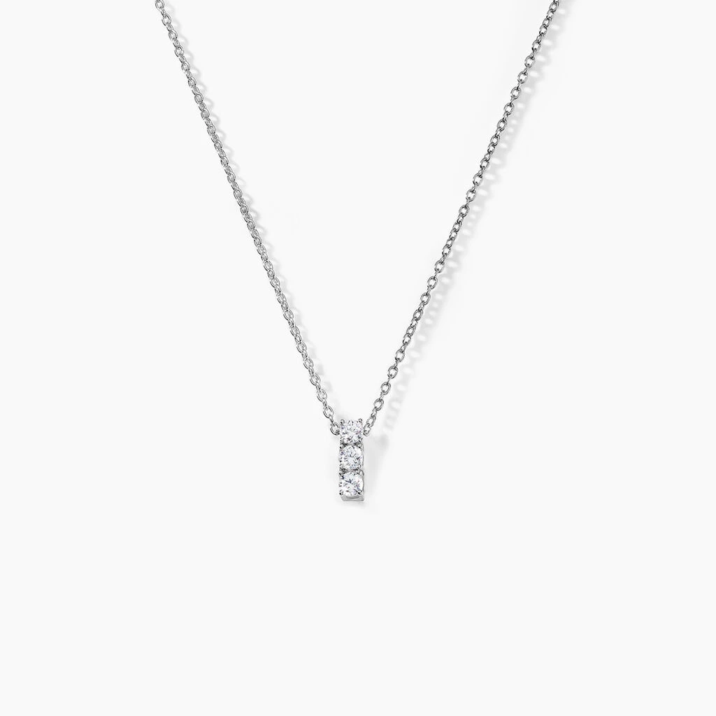 Collier Leala Argent Blanc Oxyde De Zirconium 3 Collier Leala Argent Blanc Oxyde De Zirconium