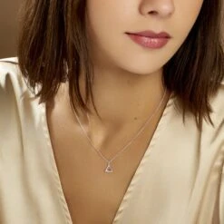 Collier Lorena Argent Blanc Oxyde De Zirconium -Fanny Boutique FACFBZW0LG model0