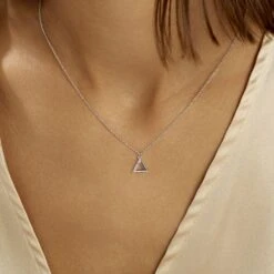 Collier Lorena Argent Blanc Oxyde De Zirconium -Fanny Boutique FACFBZW0LG model1