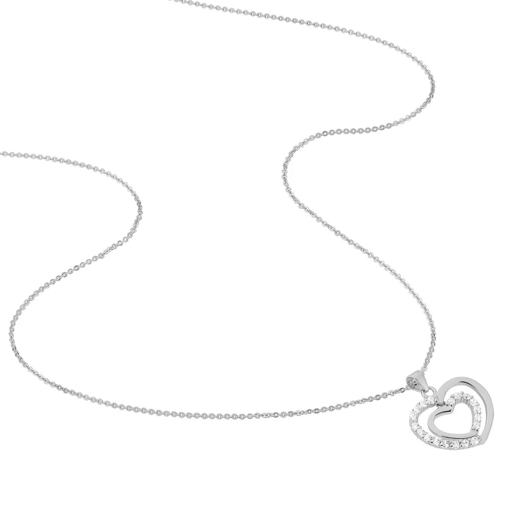 Collier Annabelle Argent Blanc Oxyde De Zirconium 4 Collier Annabelle Argent Blanc Oxyde De Zirconium – Image 2