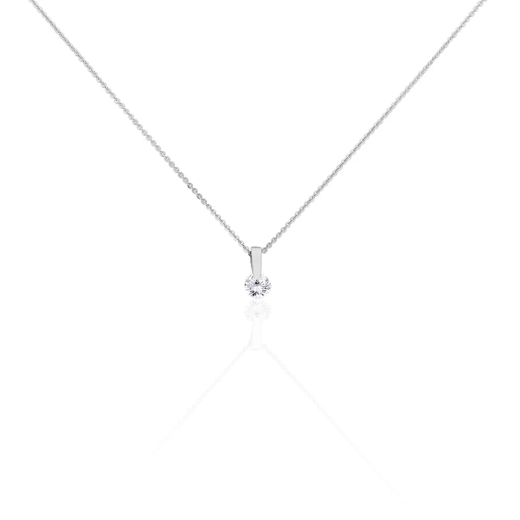 Collier Las Vegas Argent Blanc Oxyde De Zirconium 3 Collier Las Vegas Argent Blanc Oxyde De Zirconium