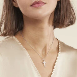 Collier Carola Argent Blanc Oxyde De Zirconium -Fanny Boutique FACFBZW0MS model0