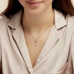 Collier Amayes Argent Blanc Oxyde De Zirconium 8 Collier Amayes Argent Blanc Oxyde De Zirconium -Fanny Boutique FACFBZW0N7 model0