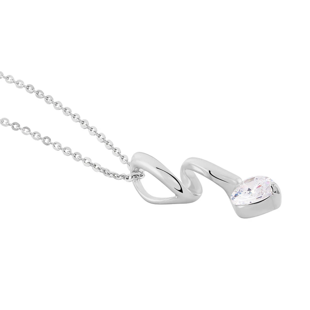 Collier Amayes Argent Blanc Oxyde De Zirconium 4 Collier Amayes Argent Blanc Oxyde De Zirconium – Image 2