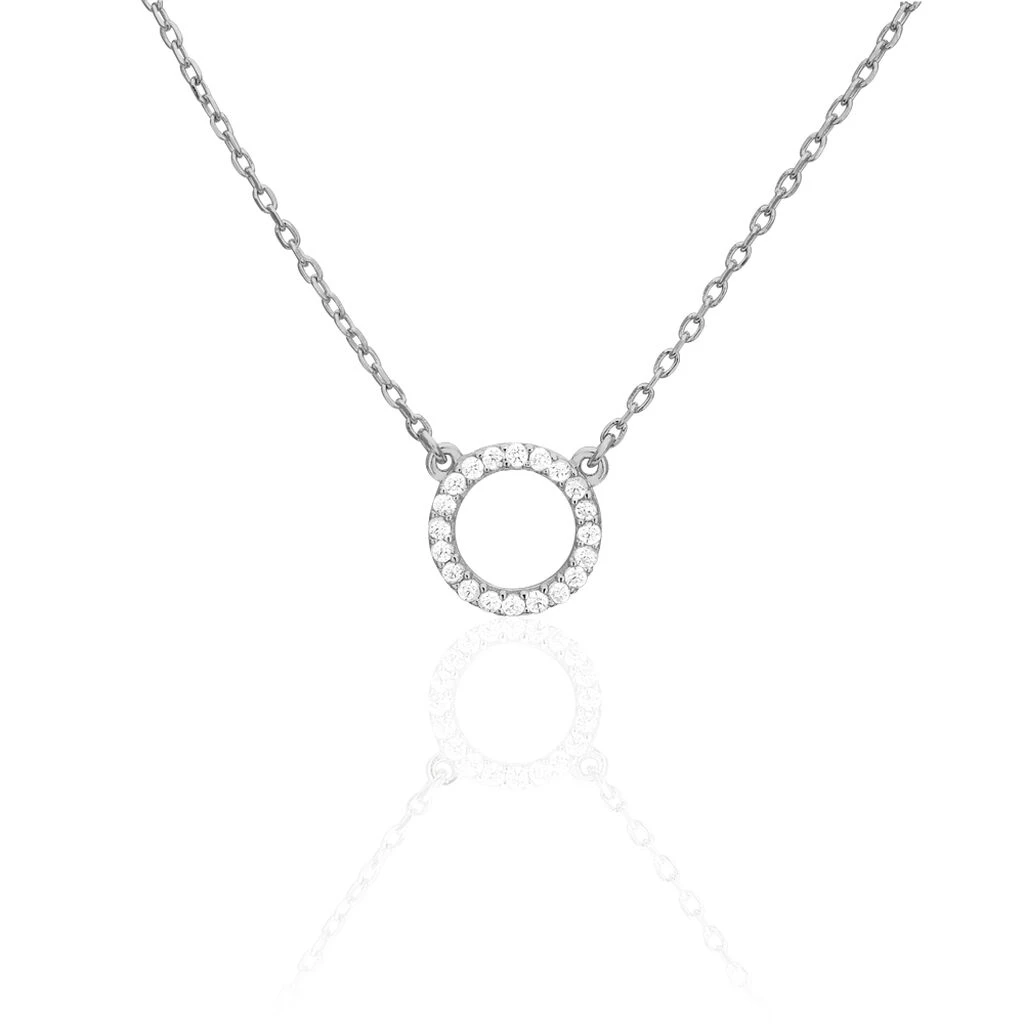Collier Jaya Argent Blanc Oxyde De Zirconium 3 Collier Jaya Argent Blanc Oxyde De Zirconium