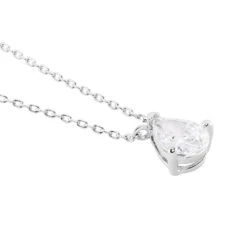 Collier Carolyn Argent Blanc Oxyde De Zirconium -Fanny Boutique FACFBZW0NN view1