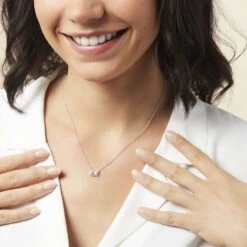 Collier Laurine Argent Blanc Oxyde De Zirconium 10 Collier Laurine Argent Blanc Oxyde De Zirconium -Fanny Boutique FACFBZW0QQ model0