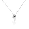 Collier Origami Argent Blanc Oxyde De Zirconium