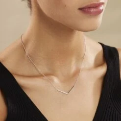 Collier Emea Argent Blanc Oxyde De Zirconium 8 Collier Emea Argent Blanc Oxyde De Zirconium -Fanny Boutique FACFBZW0YA model0