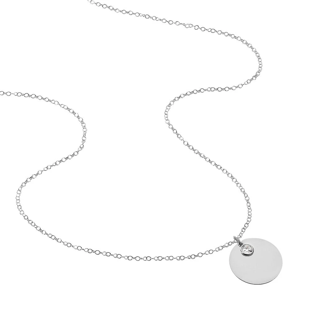 Collier Sautoir Paula Argent Blanc Oxyde De Zirconium 4 Collier Sautoir Paula Argent Blanc Oxyde De Zirconium – Image 2