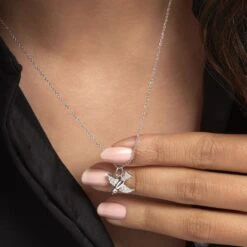 Collier Axella Argent Blanc Oxyde De Zirconium -Fanny Boutique FACFBZW1E5 model0