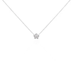 Collier Anne-charlotte Argent Blanc Oxyde De Zirconium