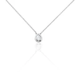 Collier Argent Temusio Oxydes De Zirconium