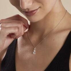 Collier Argent Constantin Argent Blanc Oxyde -Fanny Boutique FACFBZW1QP model0