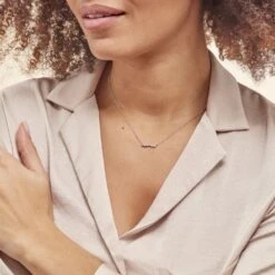 Collier Pantaleon Argent Blanc Opale -Fanny Boutique FACFBZW1VW model0