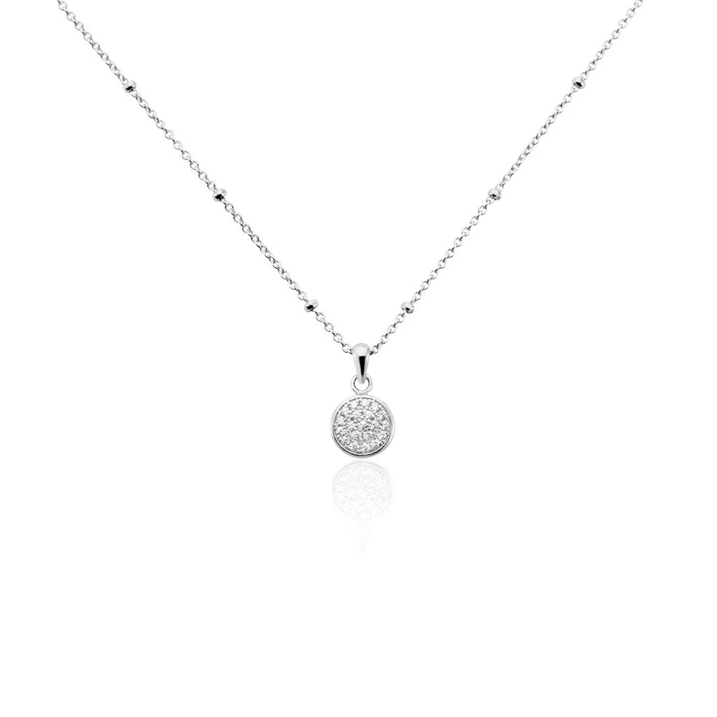 Collier Pascalin Argent Blanc Oxyde De Zirconium 3 Collier Pascalin Argent Blanc Oxyde De Zirconium