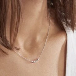 Collier Adriana Argent Blanc Oxyde De Zirconium -Fanny Boutique FACFBZW1XQ model1