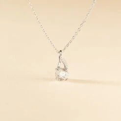 Collier Idylla Argent Blanc Oxyde De Zirconium -Fanny Boutique FACFBZW584 view2