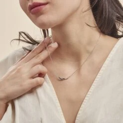 Collier Oya Argent Blanc Oxyde De Zirconium -Fanny Boutique FACFBZW911 model0