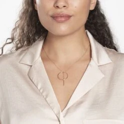 Collier Argent Rose Enissa 9 Collier Argent Rose Enissa -Fanny Boutique FACFRW0103 model1