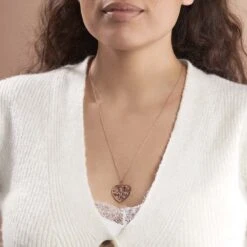 Collier Douglas Argent Rose Oxyde De Zirconium 8 Collier Douglas Argent Rose Oxyde De Zirconium -Fanny Boutique FACFRZW358 model0