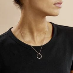 Collier Celene Argent Rose Oxyde De Zirconium -Fanny Boutique FACFRZW743 model0