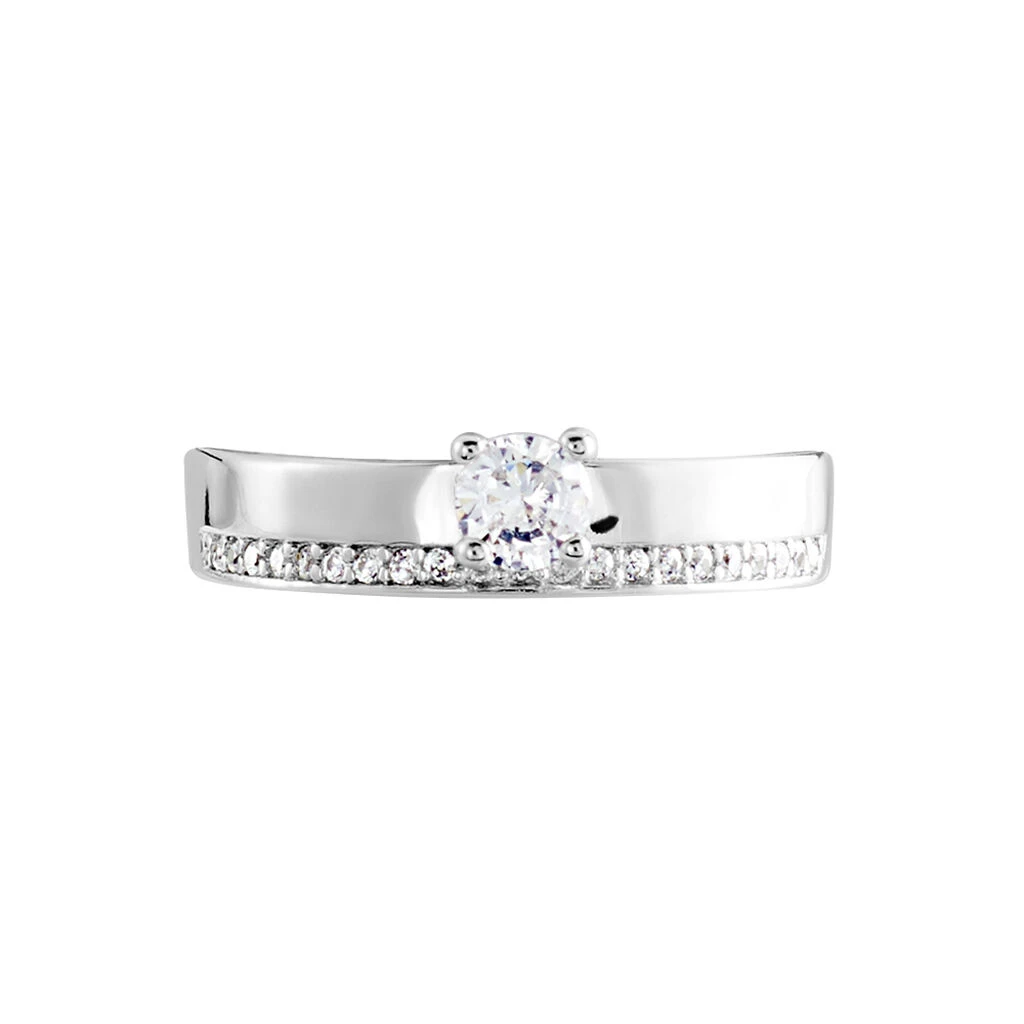 Bague Solitaire Maena Argent Oxyde De Zirconium 4 Bague Solitaire Maena Argent Oxyde De Zirconium – Image 2