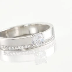 Bague Solitaire Maena Argent Oxyde De Zirconium 9 Bague Solitaire Maena Argent Oxyde De Zirconium -Fanny Boutique FADFBZW0XS view3