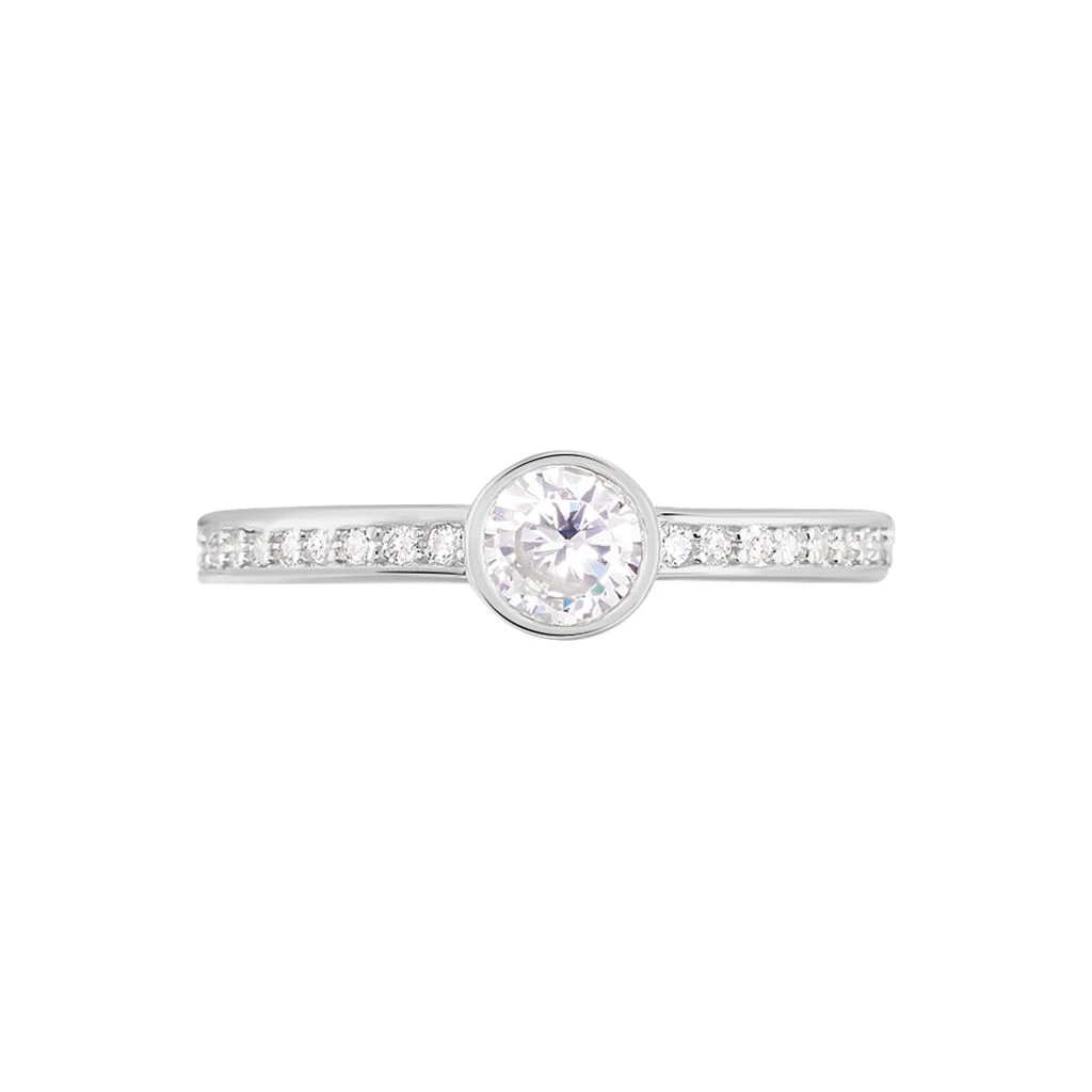 Bague Solitaire Mathylda Argent Blanc Oxyde De Zirconium 4 Bague Solitaire Mathylda Argent Blanc Oxyde De Zirconium – Image 2