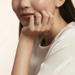 Bague Solitaire Soa Argent Blanc Oxyde De Zirconium 12 Bague Solitaire Soa Argent Blanc Oxyde De Zirconium -Fanny Boutique FADFBZW16C model0