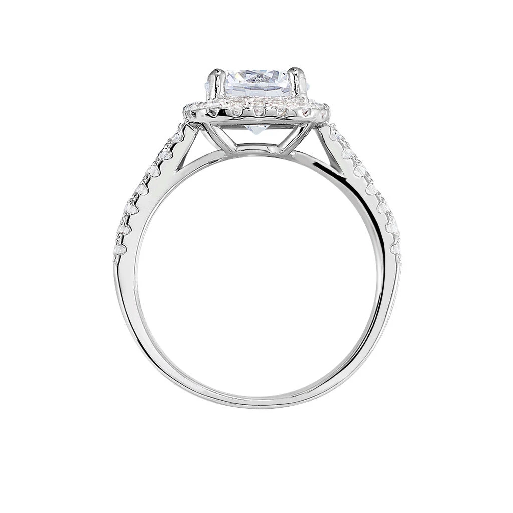 Bague Solitaire Soa Argent Blanc Oxyde De Zirconium 5 Bague Solitaire Soa Argent Blanc Oxyde De Zirconium – Image 3