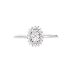 Bague Solitaire Shandrany Argent Blanc Oxyde De Zirconium -Fanny Boutique FADFBZW1HU view1