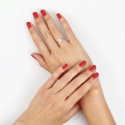 Bague Solitaire Shandrany Argent Blanc Oxyde De Zirconium -Fanny Boutique FADFBZW1HU view4